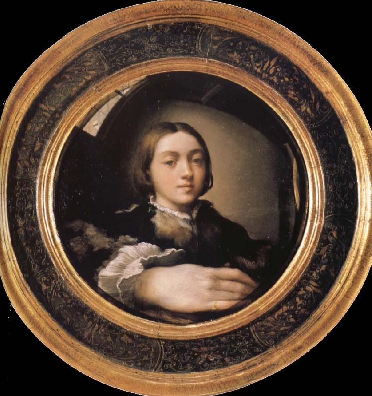 Francesco Parmigianino Self-portrait in a Convex Mirror France oil painting art